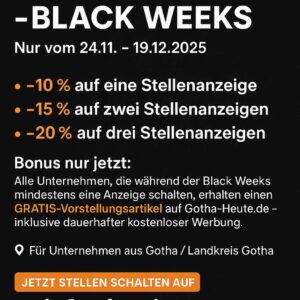 🎉 JETZT LETZTE CHANCE – BLACK WEEKS bei JobGotha!